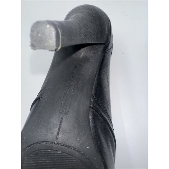 Vince Camuto Pernot Sandals/Boots Women’s 8 M Black Leather Adj. Heel - Picture 6 of 10